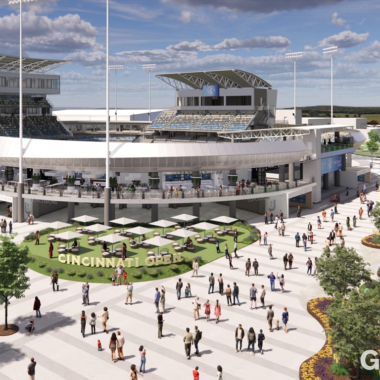 Cincinnati Open to get total site overhaul, complete with new sunken stadium, by 2025