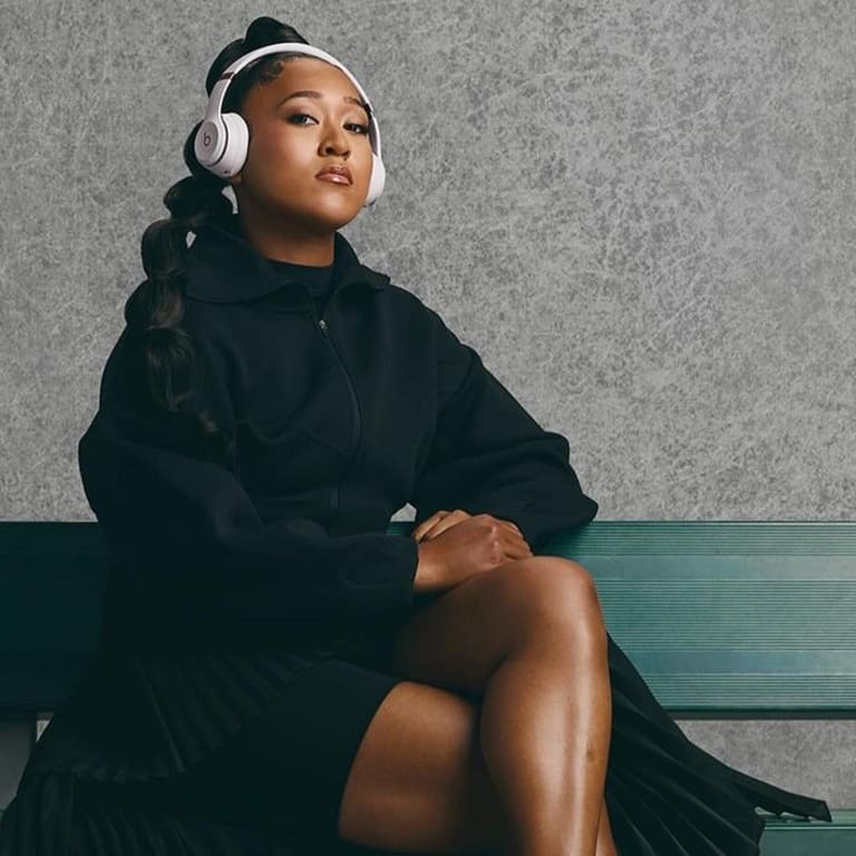 Naomi 🎾 joins Angel 🏀 & Sha'Carri 👟 in new Beats by Dre ad 🎧