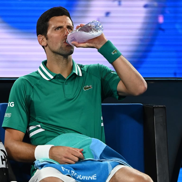 Novak Djokovic’s mid-match drink stirs internet speculation