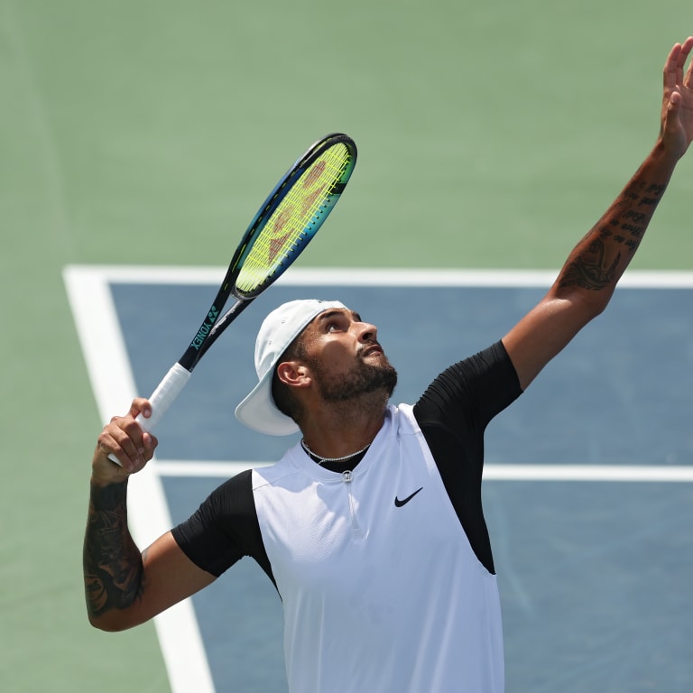 With Medvedev up next, Kyrgios has held 79 of last 80 service games