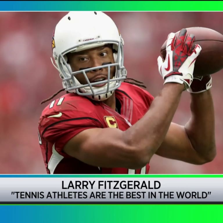 NFL legend Larry Fitzgerald believes “tennis athletes are the best in the world”
