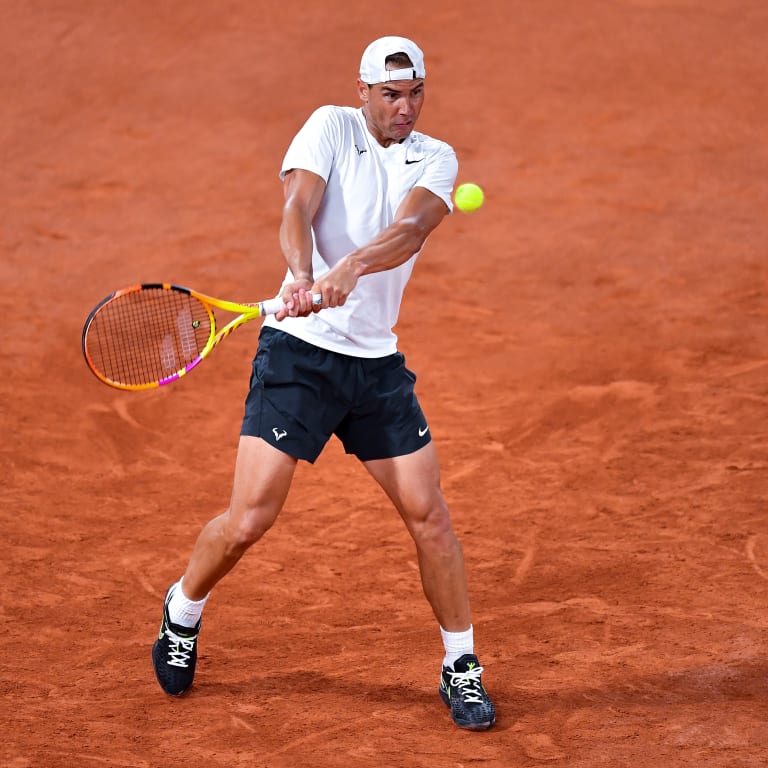 Rafael Nadal returns to Roland Garros for first practice of 2024 tournament