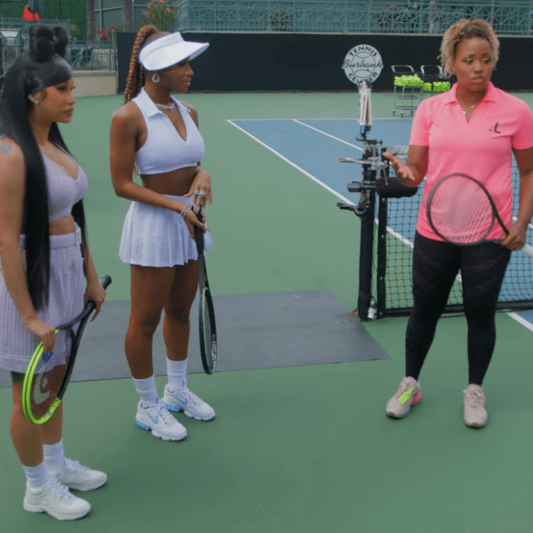 WATCH: Taylor Townsend coaches Cardi B and Normani