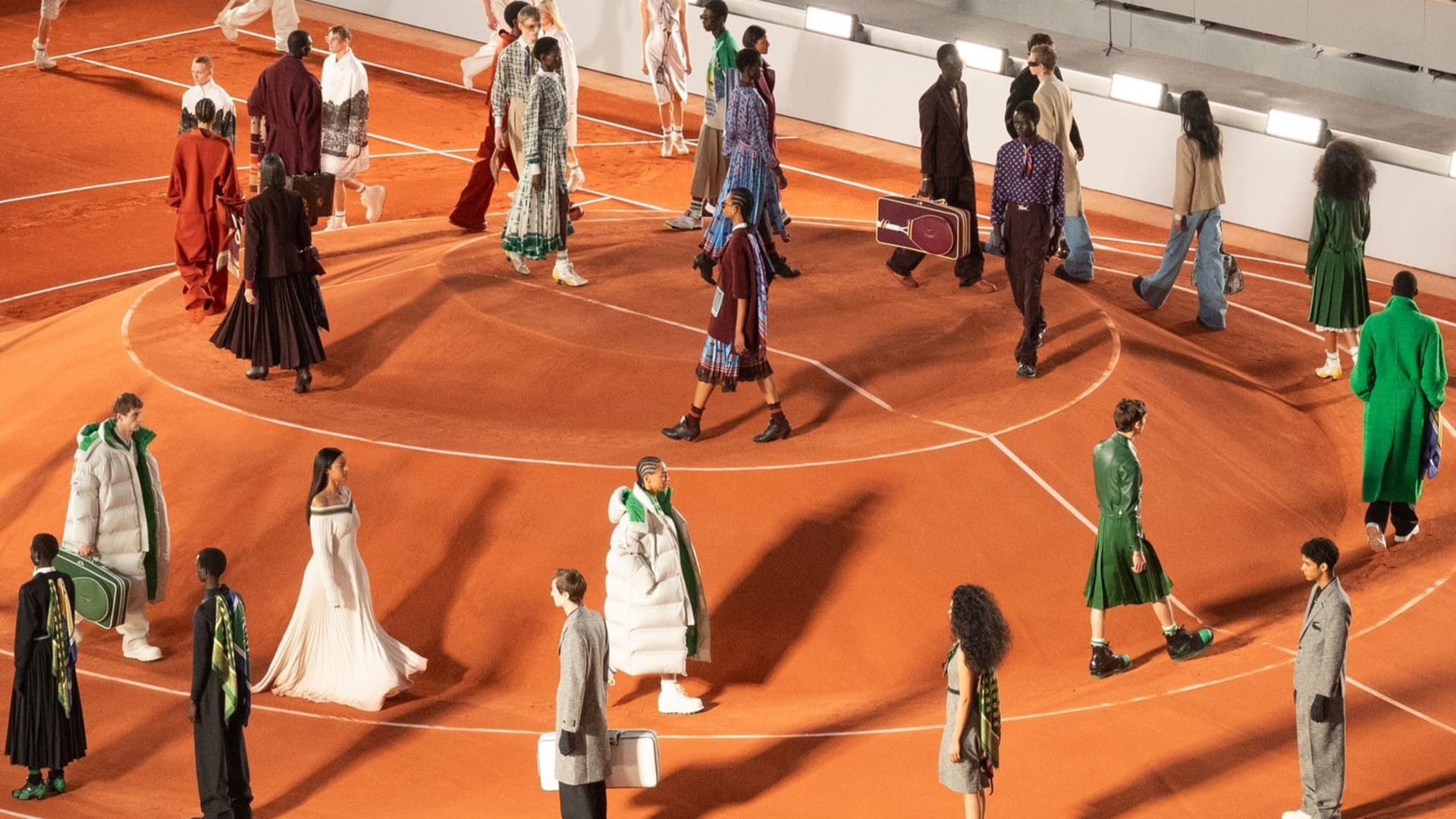 Lacoste returns to its roots for Paris Fashion Week show at Roland Garros