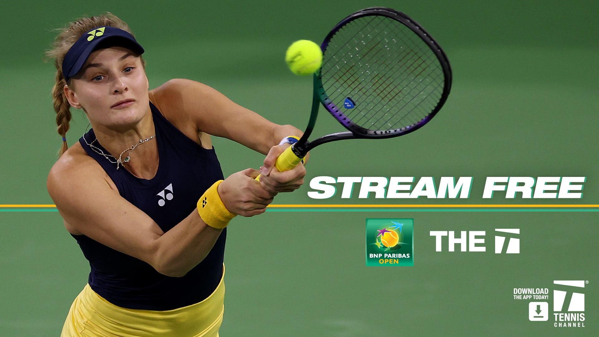 Tennis Channel providing free tune-in to doubles match featuring the Yastremska sisters tonight from Indian Wells