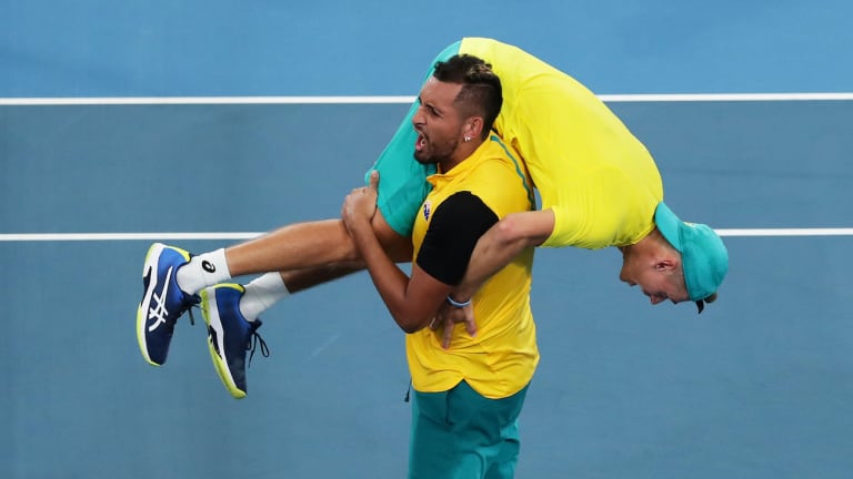 Top 5 Photos, 1/9:
Australia wins epic
tiebreaker