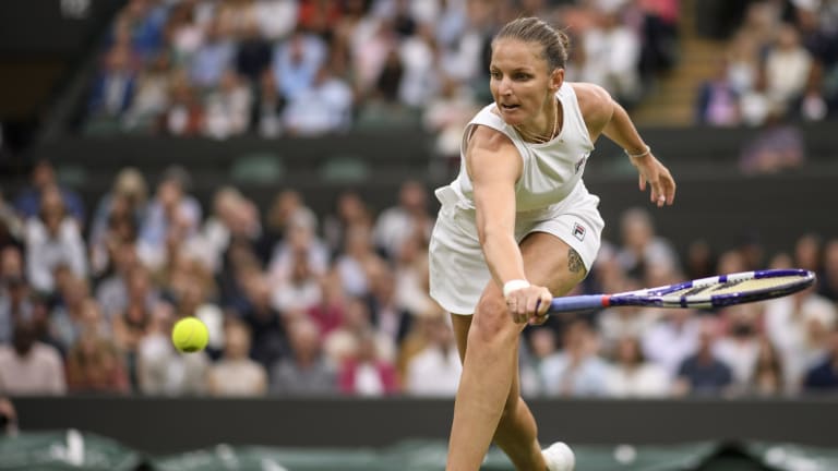 Pliskova completed a box set of Grand Slam semifinal appearances by reaching the final four at Wimbledon (Getty Images).