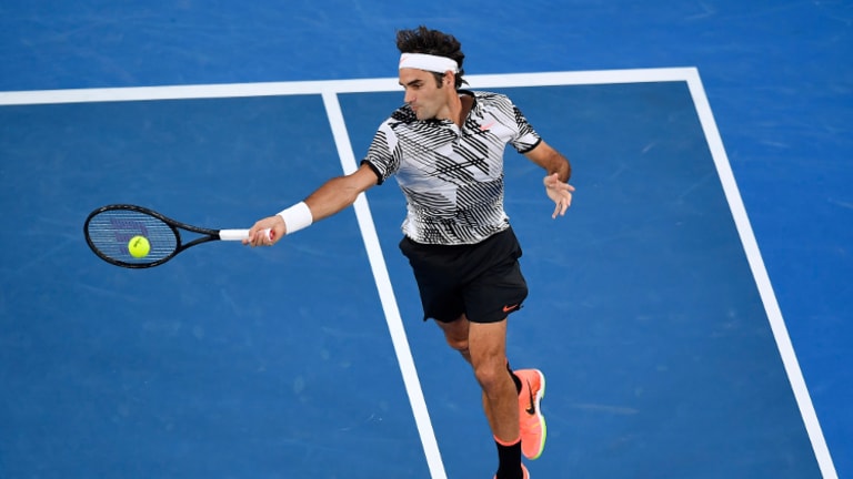 roger federer started playing tennis at age