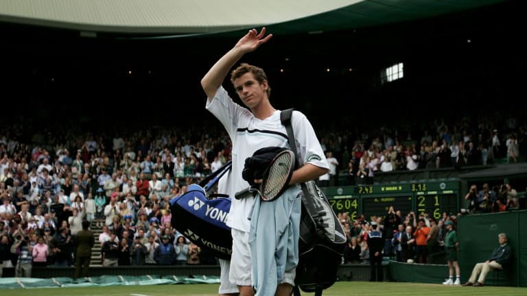 In 2005 Murray took a two-set lead over 2002 finalist David Nalbandian, but lost the last three sets 6-0, 6-4, 6-1.