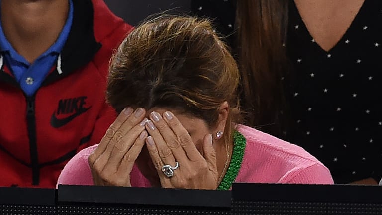 2017: Mirka was a mood during the AO fortnight in Melbourne (her husband would capture his first major in 4.5 years).