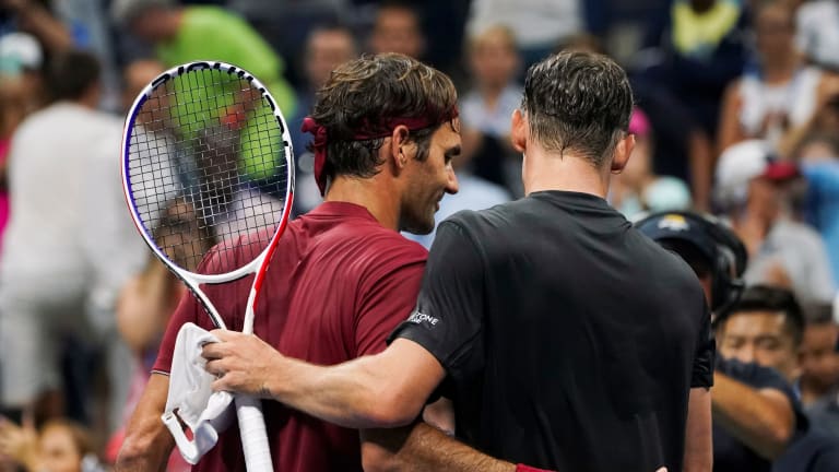 Humidity and red-hot John Millman leave Roger Federer with no answers