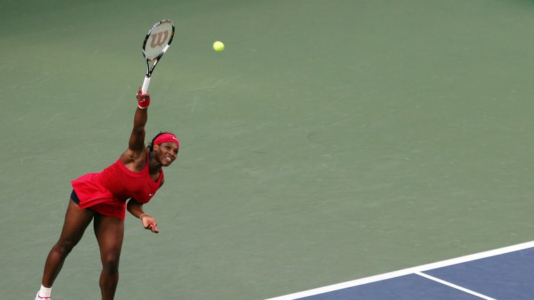 No shot defined Serena more than her devastating, pressure-tested serve.