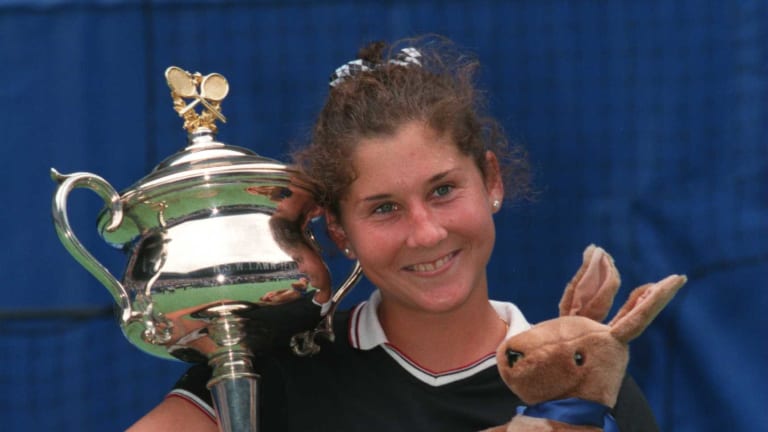 Seles won the Australian Open from 1991-93 and again in 1996.
