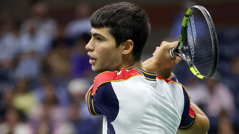 Alcaraz will crack the Top 40 when the new ATP rankings are released on Monday.