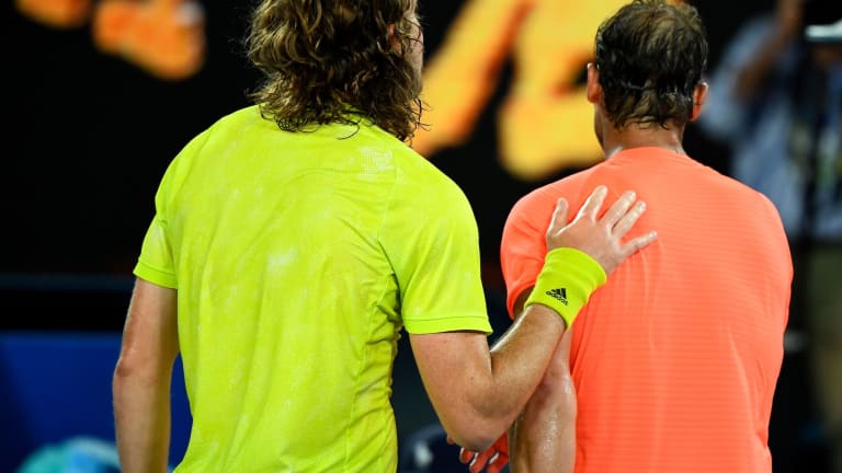 Top 5 Photos, 2/17: 
Tsitsipas pulls off
unlikely Nadal win