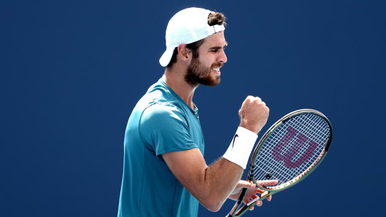 Khachanov, a former No. 8 who's currently ranked No. 16, is into the quarterfinals of Miami for the first time.