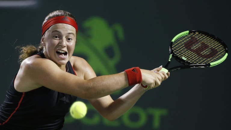 Ostapenko ends Collins' Cinderella run—and sets up a prime Miami final