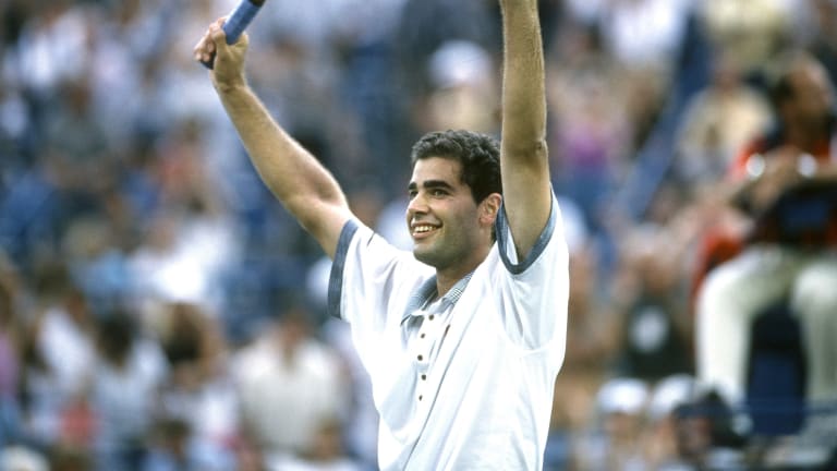 Sampras would finish his career with 14 Grand Slam titles—seven Wimbledons, five US Opens and two Australian Opens.