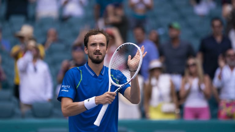 Daniil Medvedev switched to Tecnifibre Razor Soft strings at the start of the year.