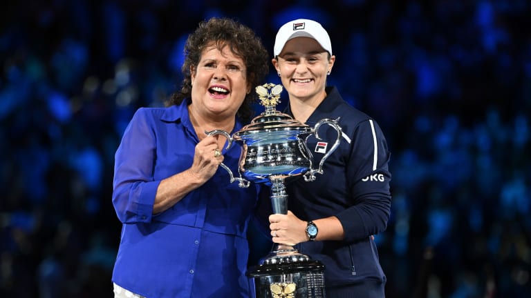 Barty's father, Rob, is a descendant of the Ngarigo Aboriginal tribe; she serves as the National Indigenous Tennis Ambassador for Australia; and she has formed a friendship with Goolagong, a fellow Grand Slam champion from the Wiradjuri tribe.