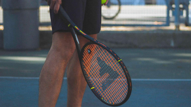 The ‘Arma’ racquet, which comes in pro and lite versions, is made with a proprietary material that is “stronger than graphite".