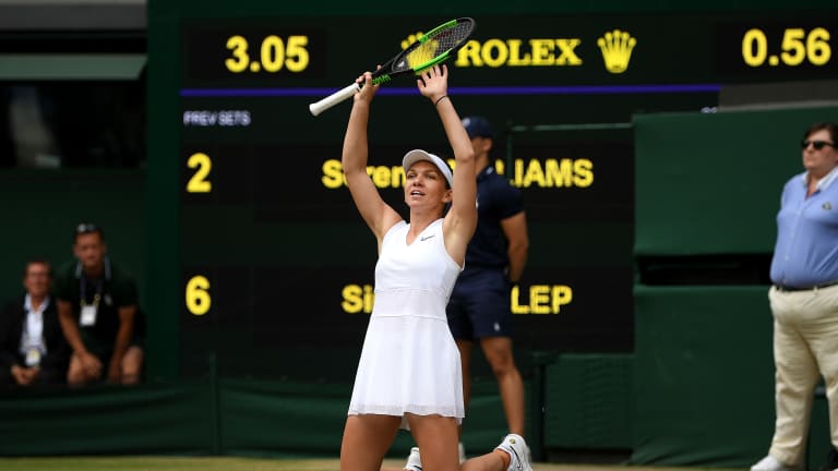 Wimbledon Day 12 
Surprises: Halep 
perfect in final