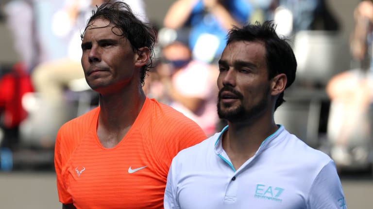 In fourth round of Australian Open, Nadal proves too much for Fognini
