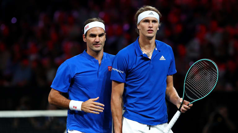 Federer & Zverev save 15/16 break points in Laver Cup win for Europe