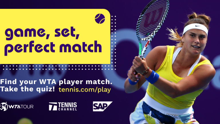 Are you like Aryna? Or more like Muguruza? Go to tennis.com/play and find out.