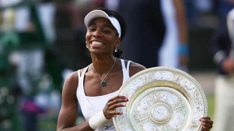 Brown Grimes' PhD thesis ends at the 2007 Wimbledon Championships, where "Venus Williams [was instrumental] in getting equal prize money for the women so all of the Grand Slam tournaments finally had parity" (Getty Images).