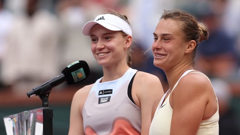 Sabalenka and Rybakina will head into Miami as No. 1 and No. 2 in the Race to the WTA Finals.