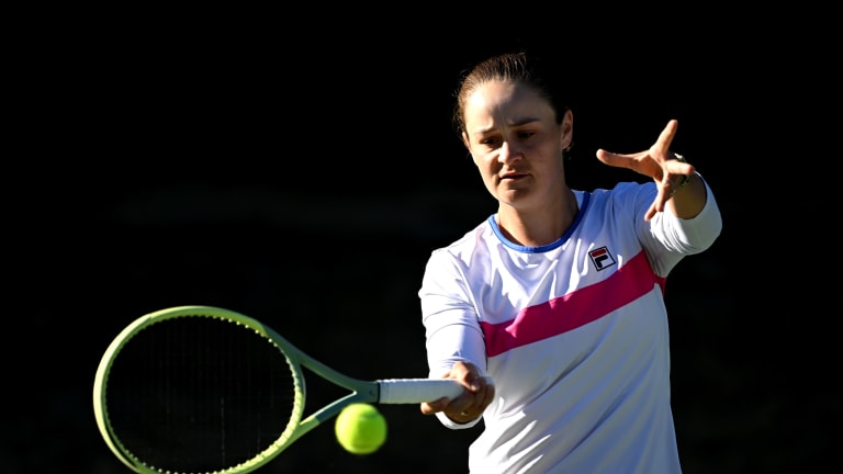 Her slice backhand received plenty of praise, but Barty's forehand was exceptional, too.