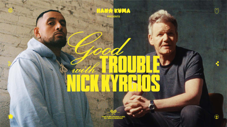 Gordon Ramsay is Nick Kyrgios' first guest on 'Good Trouble'—which debuts tonight at 7 p.m. ET on T2 (available on Amazon Freevee, Fubo, Hulu, Roku and Samsung TV Plus).