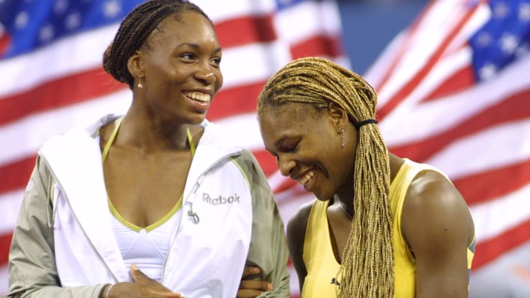 The Williams sisters played in the first-ever primetime US Open women's final in 2001.