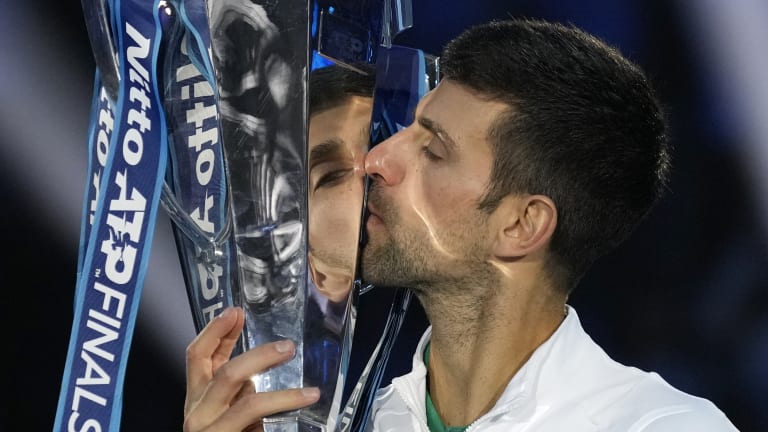 Djokovic closed out this year in style by lifting a record-tying sixth ATP Finals trophy.