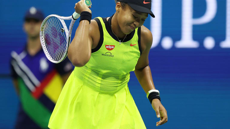 Normally a paragon of cool, Naomi Osaka couldn't keep it together after being broken late in the second set.