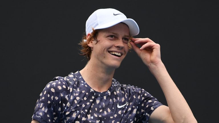 “I just try to adapt": Jannik Sinner, 18, scores first Top 10 win