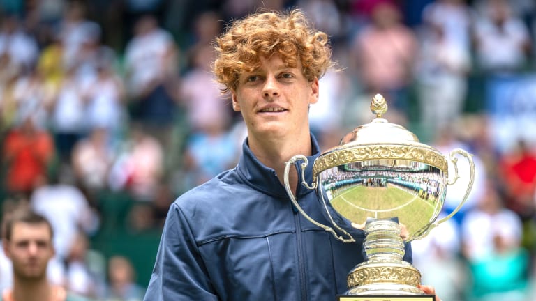 Sinner has now captured ATP titles on all three surfaces—hard, clay and grass—in his career.