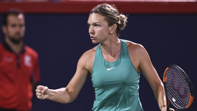 Halep completes lengthy win—then beats Venus for second win of the day