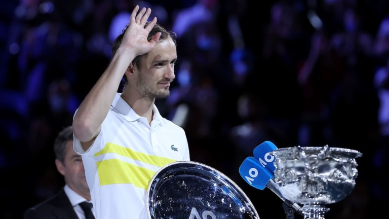 Top 5 Photos, 2/21: 
Djokovic tops 
Medvedev in AO final
