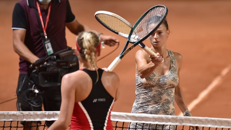 Martic, Kontaveit hold off strong challenges to set Palermo showdown