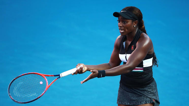 In transition, Sloane Stephens bottoms out in 6-3, 6-0 loss to Voegele