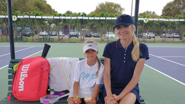 Vlada and Maryna Hranchar, at the Rick Macci Tennis Academy.