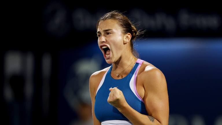 Sabalenka finished with half the unforced errors as Ostapenko (17 to 34), while striking more winners (25 to 23).