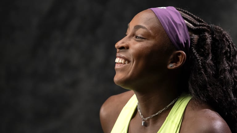 Gauff is the only player, male or female, to reach the semifinals or better at the last three majors in a row.