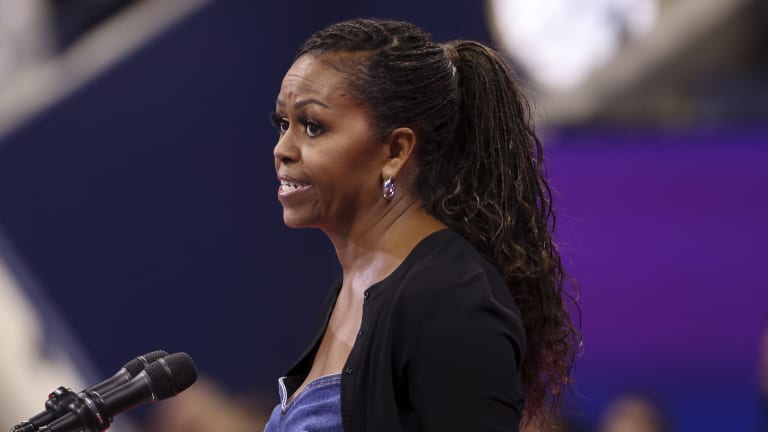 Former First Lady Michelle Obama spoke at the 2023 US Open, a tournament which 50 years ago became the first major to award men and women equal prize money.