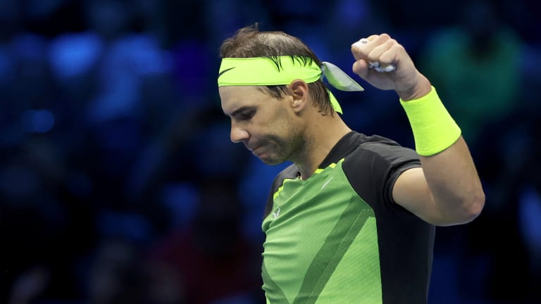 Nadal is a two-time finalist at the tour's season-ending championships, and finished the 2022 edition with a 1-2 mark.