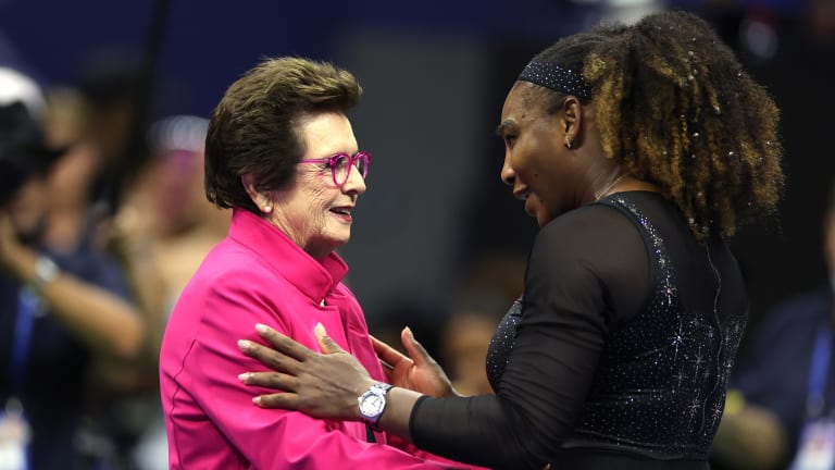 Former tennis player and equality and social justice advocate Billie Jean King.