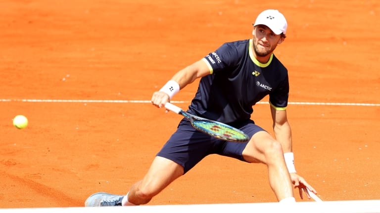 In July 2021, Ruud swept three clay-court titles in three weeks.