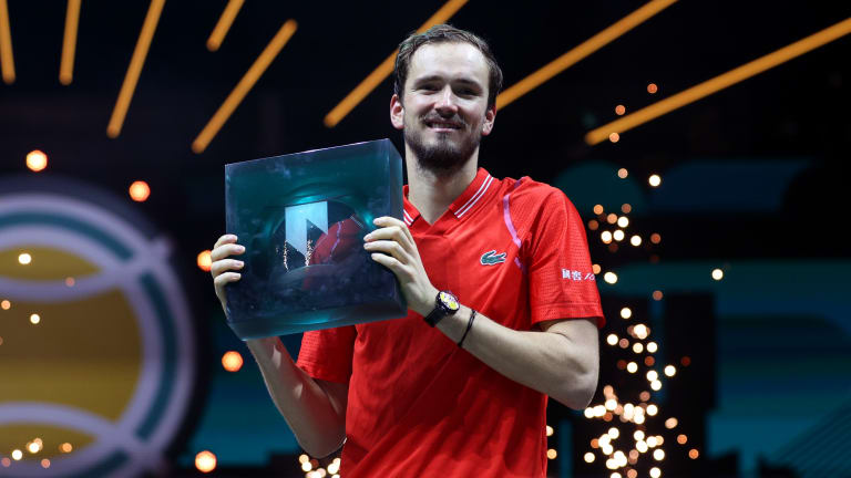 Medvedev's title in Rotterdam is his seventh career championship won indoors.